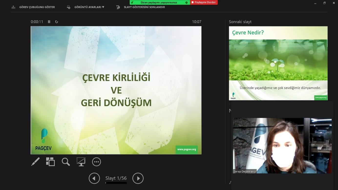 PAGÇEV Çevre Eğitimleri Online Olarak Devam Ediyor