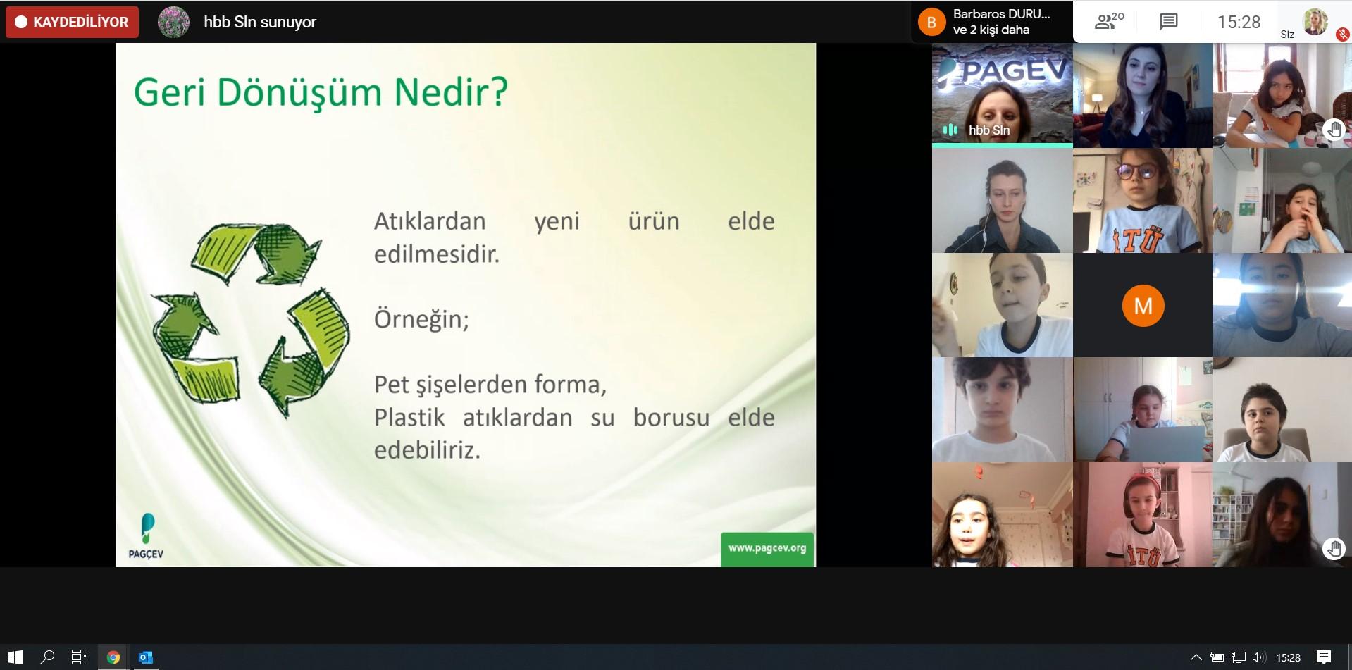 Online Çevre Eğitimleri Devam Ediyor